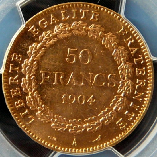 1904フランス エンジェル 50フラン金貨の買取価格｜金貨買取本舗