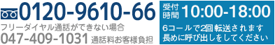 フリーダイヤル 0120-9610-66