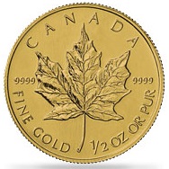 金貨　メイプルリーフ 1986年　1/10 oz カナダ