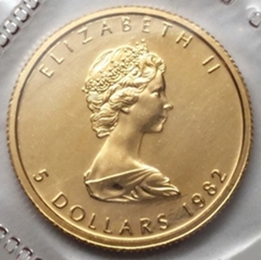 カナダ　5ドル　金貨