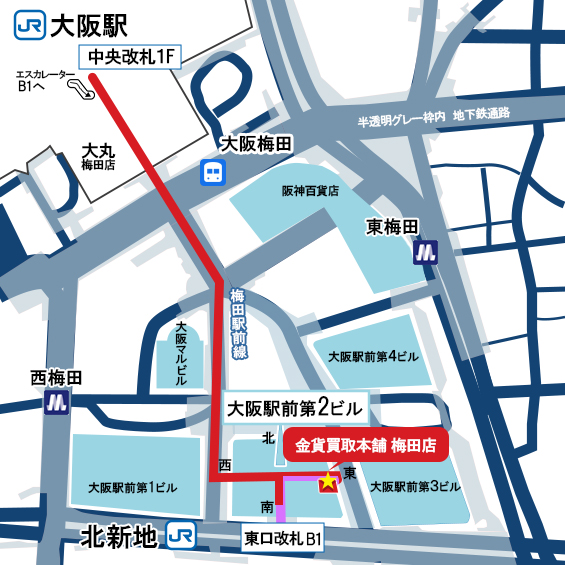 梅田店アクセスMAP