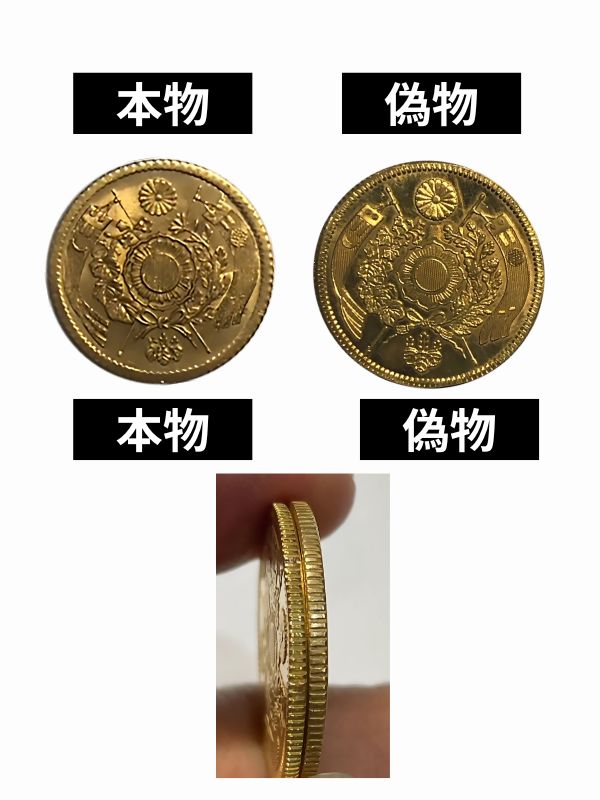 金貨の本物と偽物の見分け方